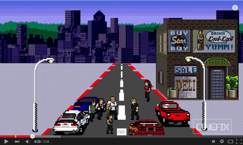 The Fast and The Furious – 8 Bit Cinema